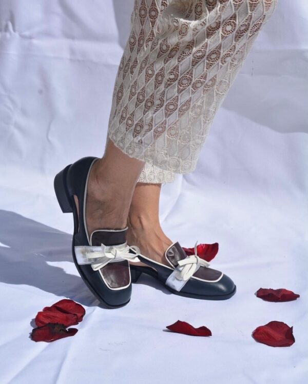 Mocassino Berlino in pelle con tacco 30 - Kate Libertine. - immagine 6