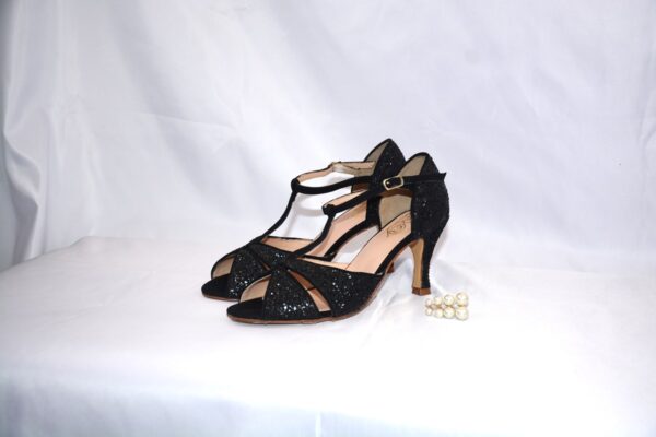 Tanguera Frida black con tacco 70 - Dora