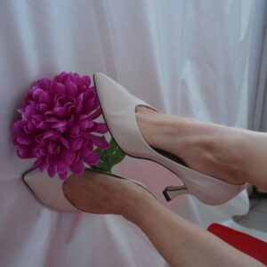 Cenerentola beige con tacco 70