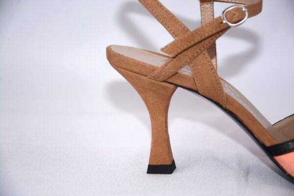 Sissi Pompelmo slingback in camoscio tacco 7 - Emanuela Passeri - immagine 7