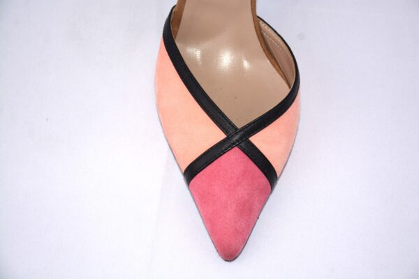 Sissi Pompelmo slingback in camoscio tacco 7 - Emanuela Passeri - immagine 8