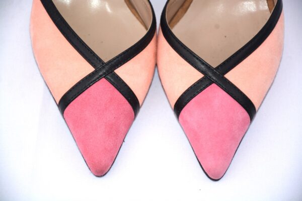 Sissi Pompelmo slingback in camoscio tacco 7 - Emanuela Passeri - immagine 9