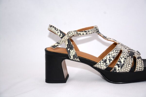 Safari Pop sandali da donna in pelle con plateau tacco 5 - Audley - immagine 5