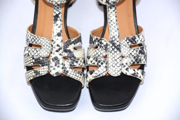 Safari Pop sandali da donna in pelle con plateau tacco 5 - Audley - immagine 4