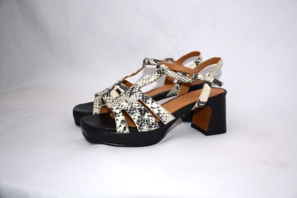 Safari Pop sandali da donna in pelle con plateau tacco 5 - Audley - immagine 2