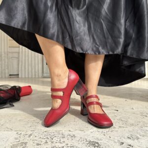 Raffaella  rosso tiziano con tacco 70