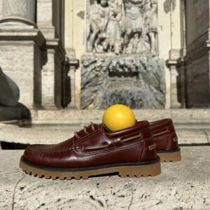Scarpe da barca in pelle-Frau
