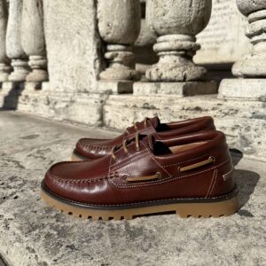 Scarpe da barca in pelle-Frau