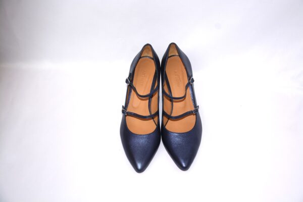 Alice  dècolletè bluette in pelle tacco rocchetto 5 - immagine 10