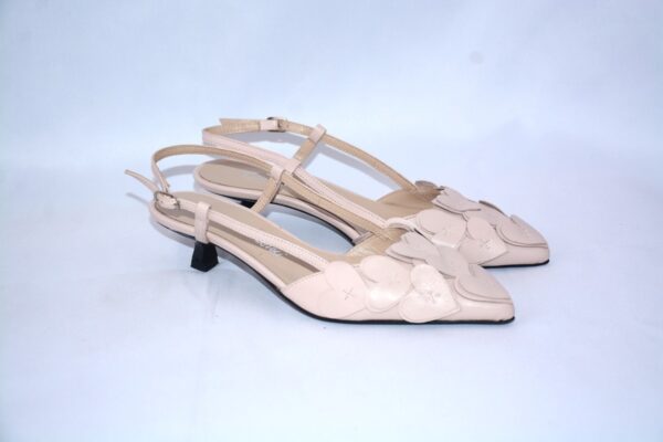 Sissi Poetica slingback a punta donna in pelle con tacco 30 - Emanuela Passeri