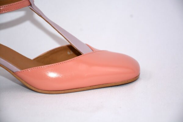 Capri  slingback da donna color rosa in pelle tacco 65 - immagine 10
