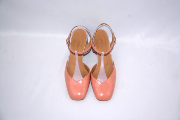 Capri  slingback da donna color rosa in pelle tacco 65 - immagine 8