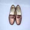 Minerva mocassini da donna in pelle in vernice beige tacco 35 - immagine 7