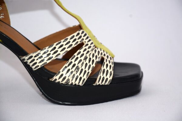 Safari Pop sandali da donna in pelle con plateau tacco 9 - immagine 3