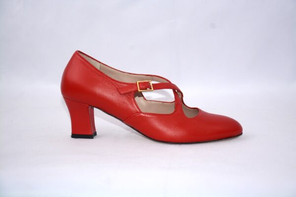 Marilyn dècolletè rosse in pelle tacco 50 - immagine 6
