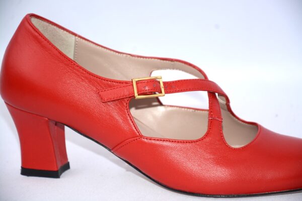 Marilyn dècolletè rosse in pelle tacco 50 - immagine 10