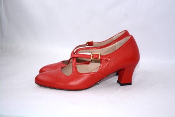 Marilyn dècolletè rosse in pelle tacco 50 - immagine 2