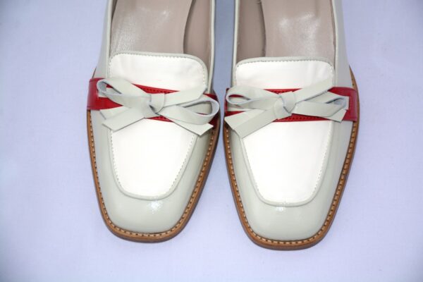 Ingrid mocassini donna in pelle color salvia, tacco 35 - immagine 8