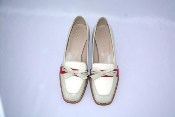 Ingrid mocassini donna in pelle color salvia, tacco 35 - immagine 6