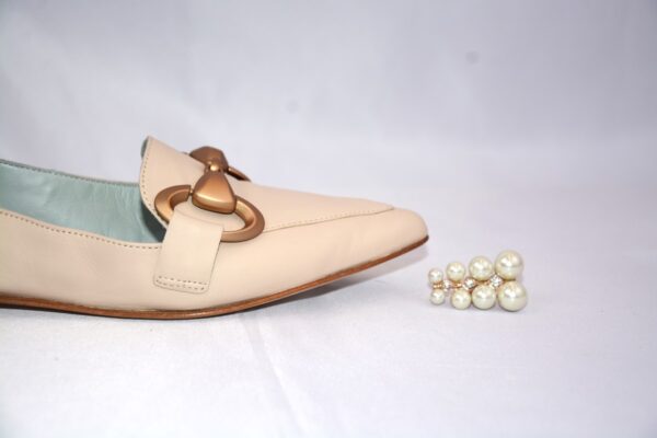 Cherie mocassini a punta in pelle beige - Poesie Veneziane - immagine 8