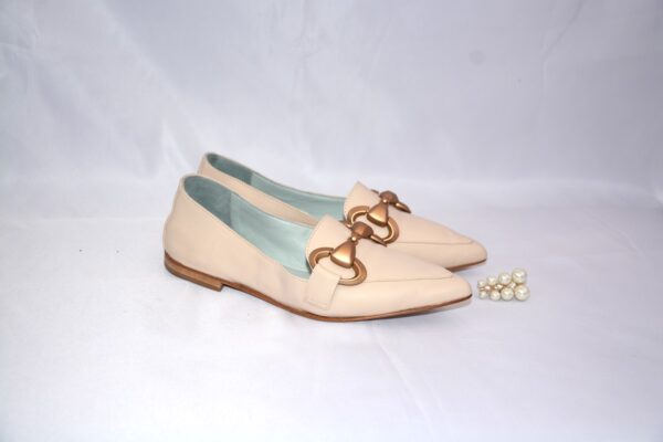 Cherie mocassini a punta in pelle beige - Poesie Veneziane - immagine 11