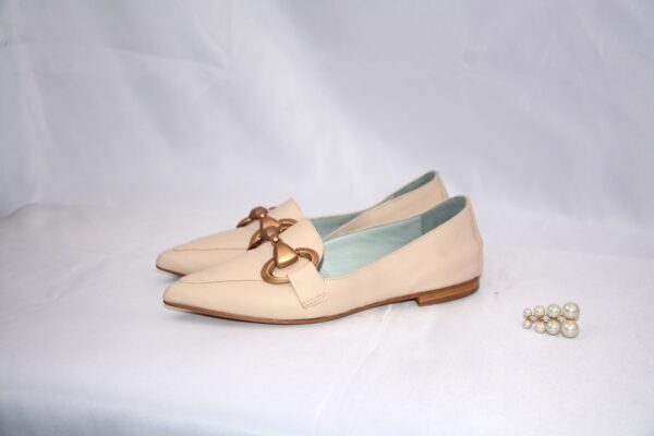 Cherie mocassini a punta in pelle beige - Poesie Veneziane - immagine 12