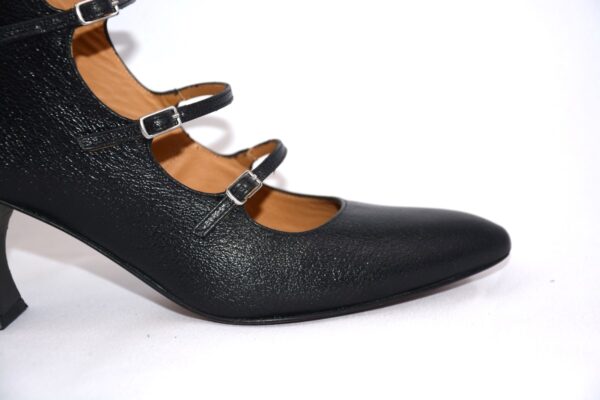 Isabel dècolletè in pelle  da donna tacco rocchetto 6,5 - Audley - immagine 6