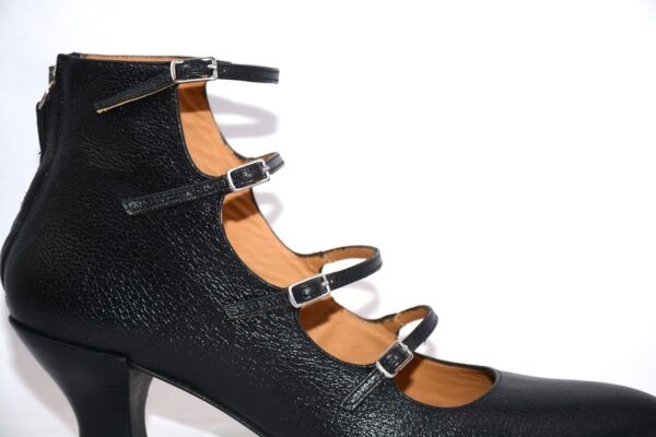 Isabel dècolletè in pelle  da donna tacco rocchetto 6,5 - Audley - immagine 7