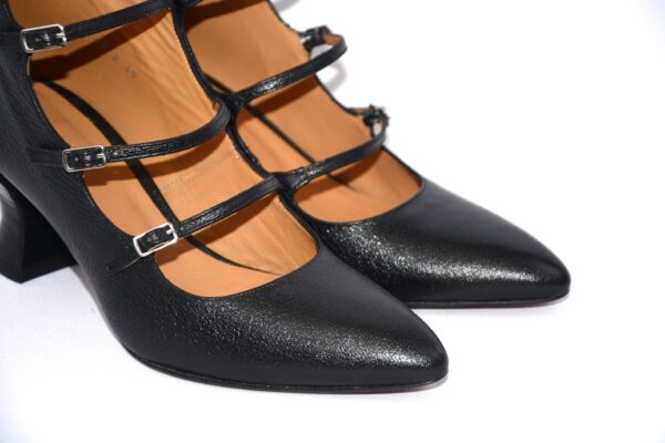 Isabel dècolletè in pelle  da donna tacco rocchetto 6,5 - Audley - immagine 12