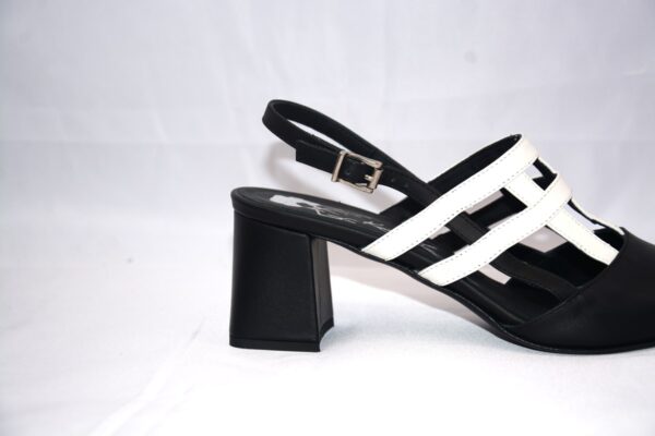 Olimpia slingback bicolore in pelle tacco largo 65 -  Kate Libertine. - immagine 9