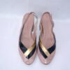 Nina slingback da donna in pelle rosa antico  tacco 5 - immagine 6