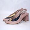 Nina slingback da donna in pelle rosa antico  tacco 5