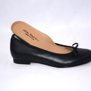 Giada ballerina nera  in pelle