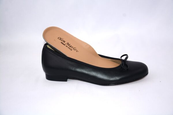 Giada ballerina nera  in pelle - immagine 2