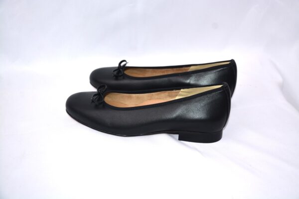 Giada ballerina nera  in pelle - immagine 3
