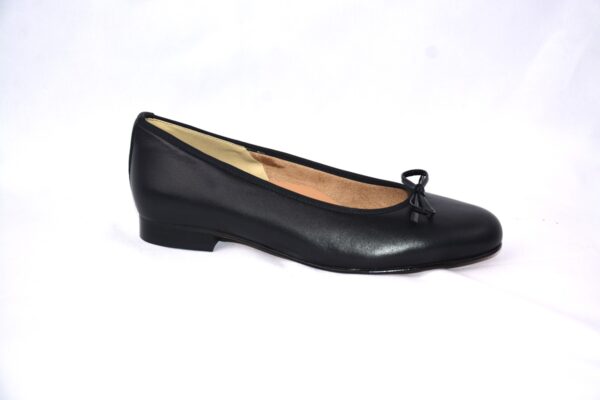 Giada ballerina nera  in pelle - immagine 4