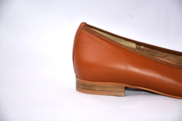 Giada ballerina color cuoio in pelle - immagine 10