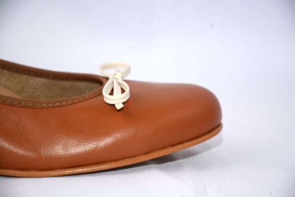 Giada ballerina color cuoio in pelle - immagine 6