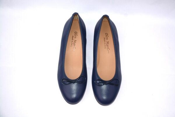 Giada ballerina blu in pelle - immagine 5