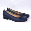 Giada ballerina blu in pelle