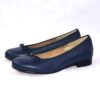 Giada ballerina blu in pelle - immagine 4
