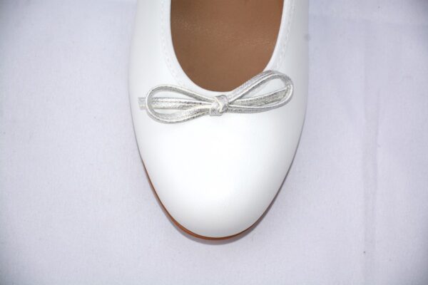 Giada ballerina bianca in pelle - immagine 9