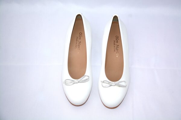 Giada ballerina bianca in pelle - immagine 8