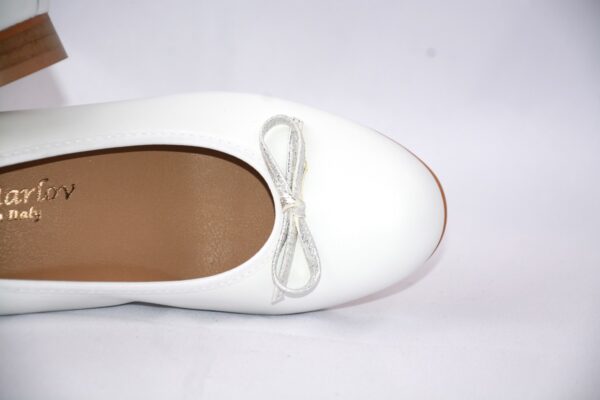 Giada ballerina bianca in pelle - immagine 4