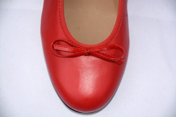 Giada ballerina rossa in pelle - immagine 5