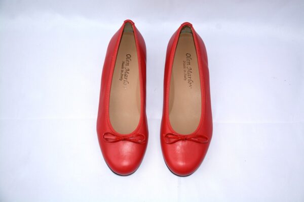 Giada ballerina rossa in pelle - immagine 3
