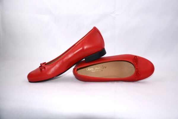 Giada ballerina rossa in pelle - immagine 4