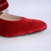 Sabrina dècolletè  in velluto rosso vibrante tacco 50 - immagine 9