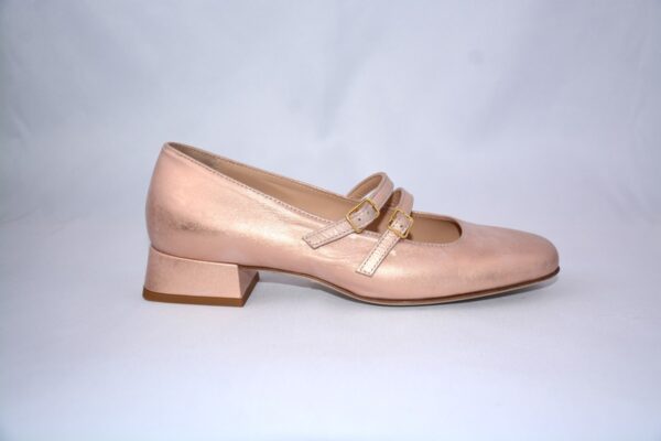 Grace pesca ballerina in pelle scarpe da cerimonia donna - immagine 8