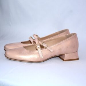 Grace pesca ballerina in pelle scarpe da cerimonia donna